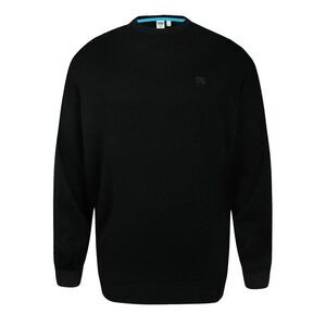 Duke Mens D555 Jovanni 1 Crew Neck Kingsize Sweatshirt / Black